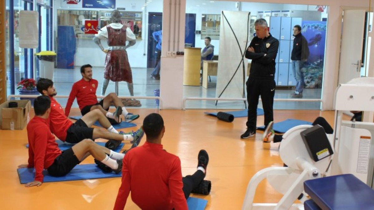 Trabajo en el gimnasio.