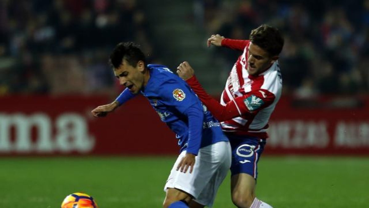 Gaspar en una jugada del partido.