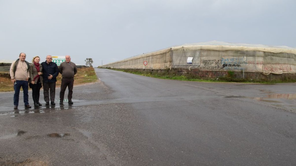 Visita a la zona en la que se ejecutan las obras.