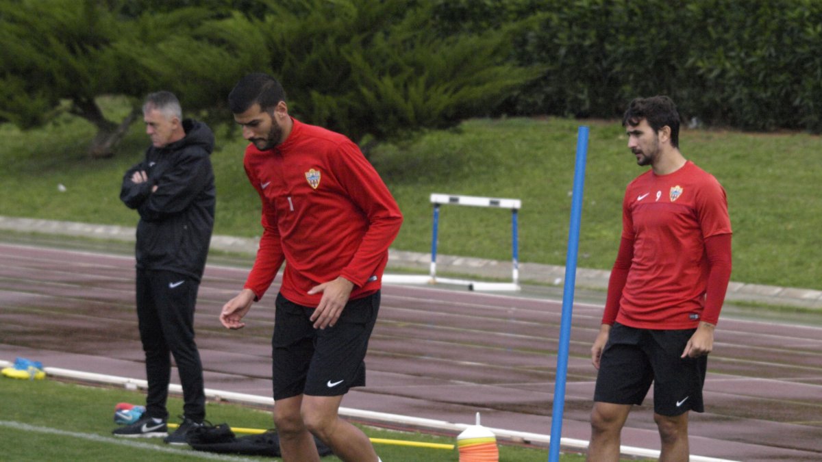 Javi Álamo y Lucas Alcaraz en el Anexo.