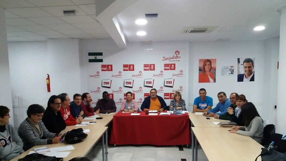 Reunión de la nueva Ejecutiva del PSOE de Roquetas.