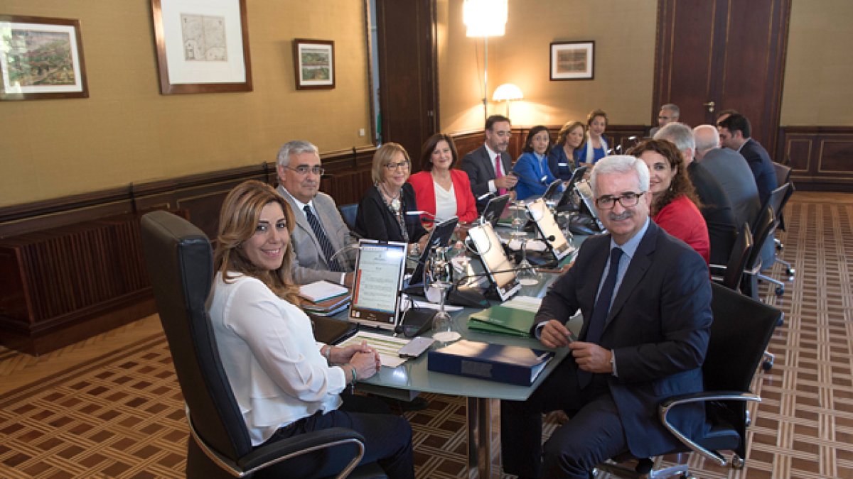 Reunión del Consejo de Gobierno andaluz. Fotografía de archivo.