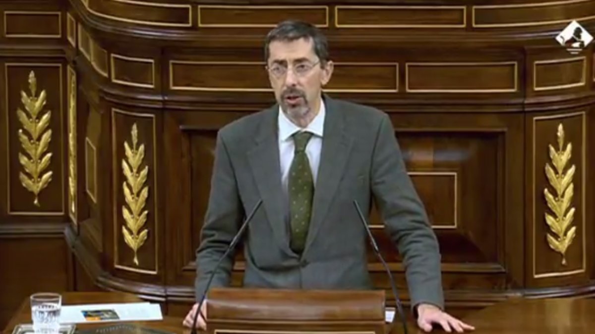 Fernando Navarro, diputado de Cs ayer en el Congreso.