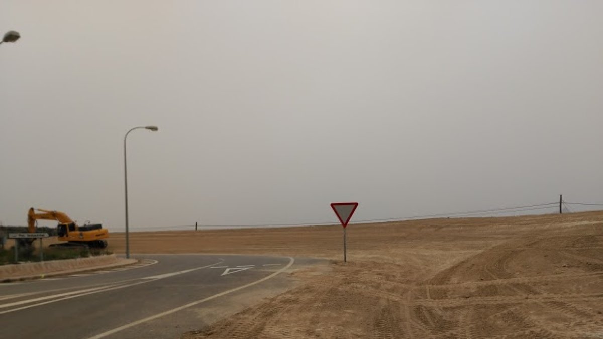 Zona en la que se han realizado los desmontes.