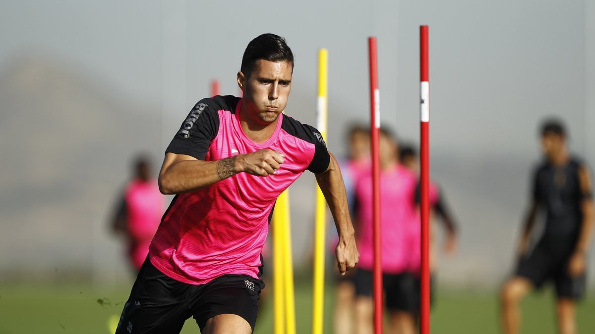 Sergi Guardiola entrenando con el Córdoba.