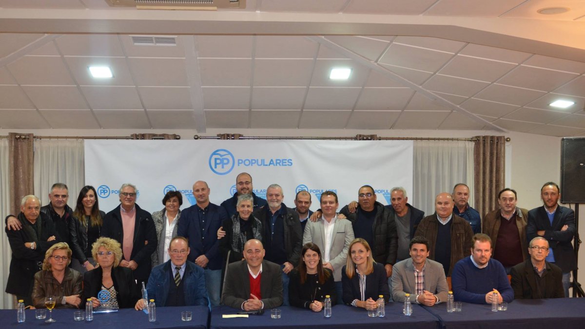 La Ejecutiva Local del PP de Huércal-Overa.