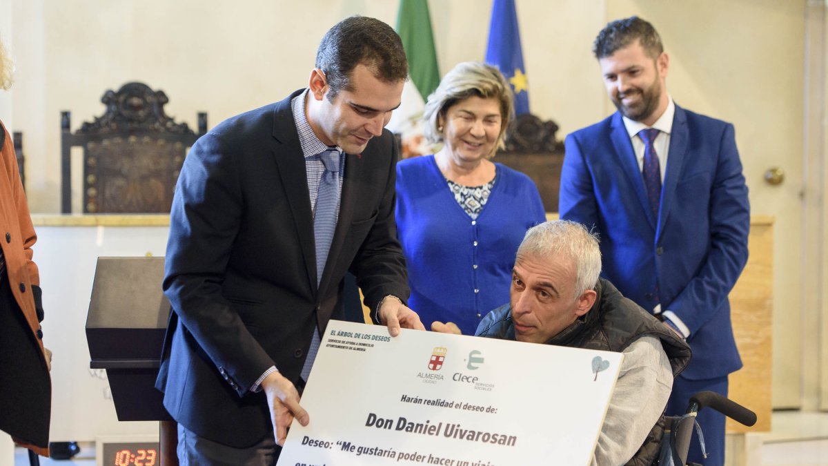 Acto de ayer en el Ayuntamiento.