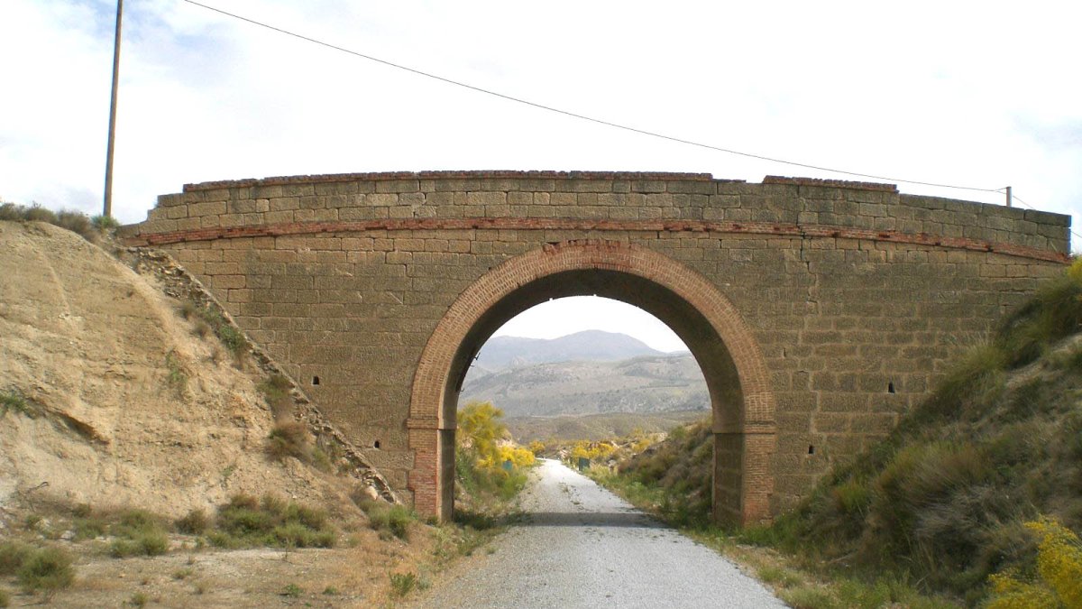 Vía Verde del Almanzora en su tramo del Hierro, en el municipio de Serón. Foto: viasverdes.com