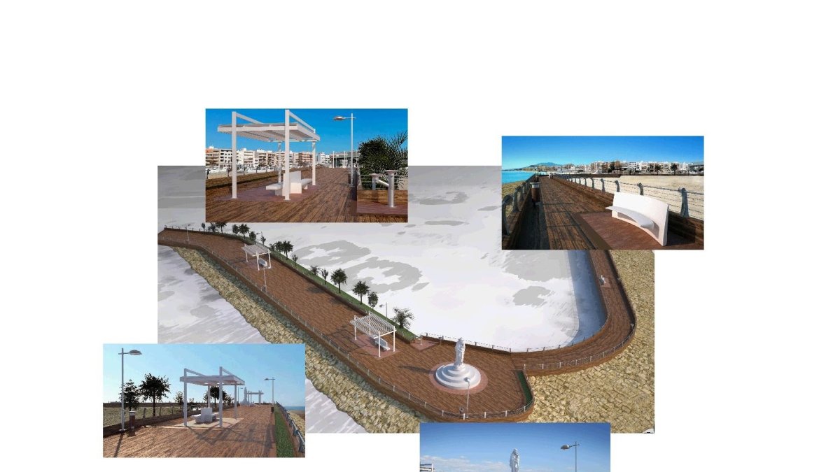 Imágenes del proyecto del Paseo de la Virgen del Carmen.