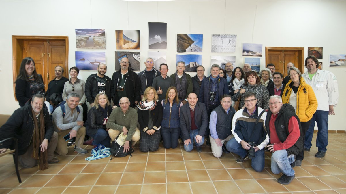 Participantes en la exposición de Rodalquilar.
