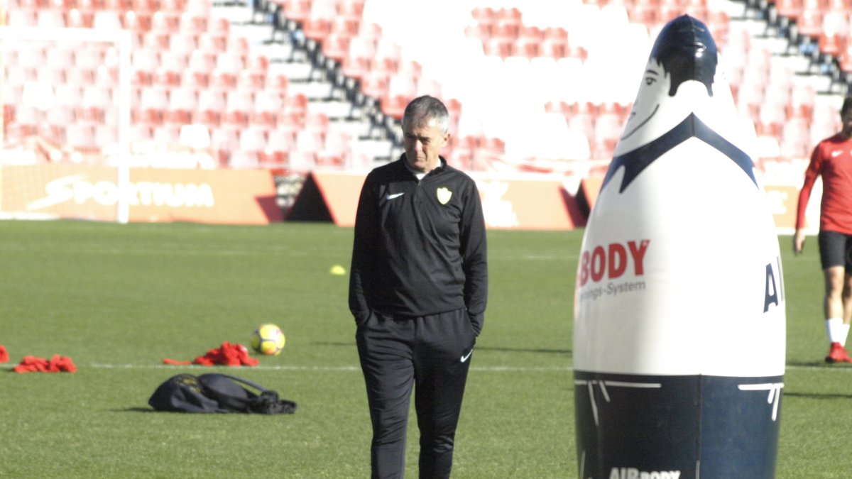 Lucas Alcaraz en el Estadio.
