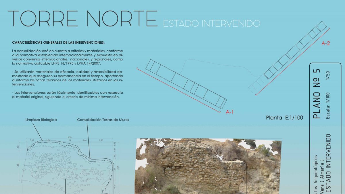 Plano de la intervención en el Espíritu Santo de Vera.