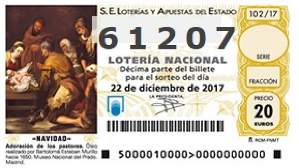 Último premio de este 22 de diciembre.