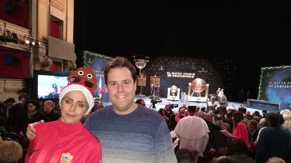 Mónica Ruiz y Juan Francisco Plaza, en el Teatro Real.