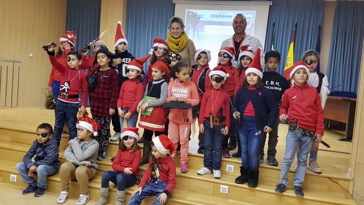 niños del Área de Pediatría en una de las actividades.