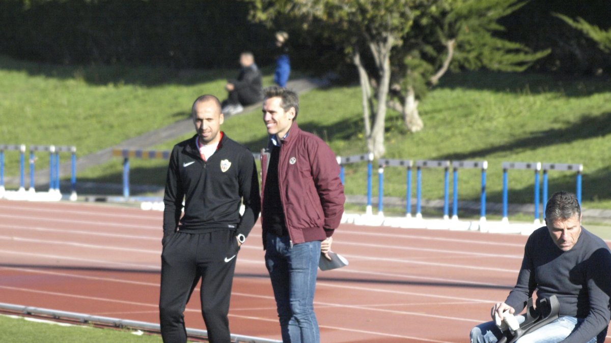 Miguel Ángel Corona con Chus Cañadas.