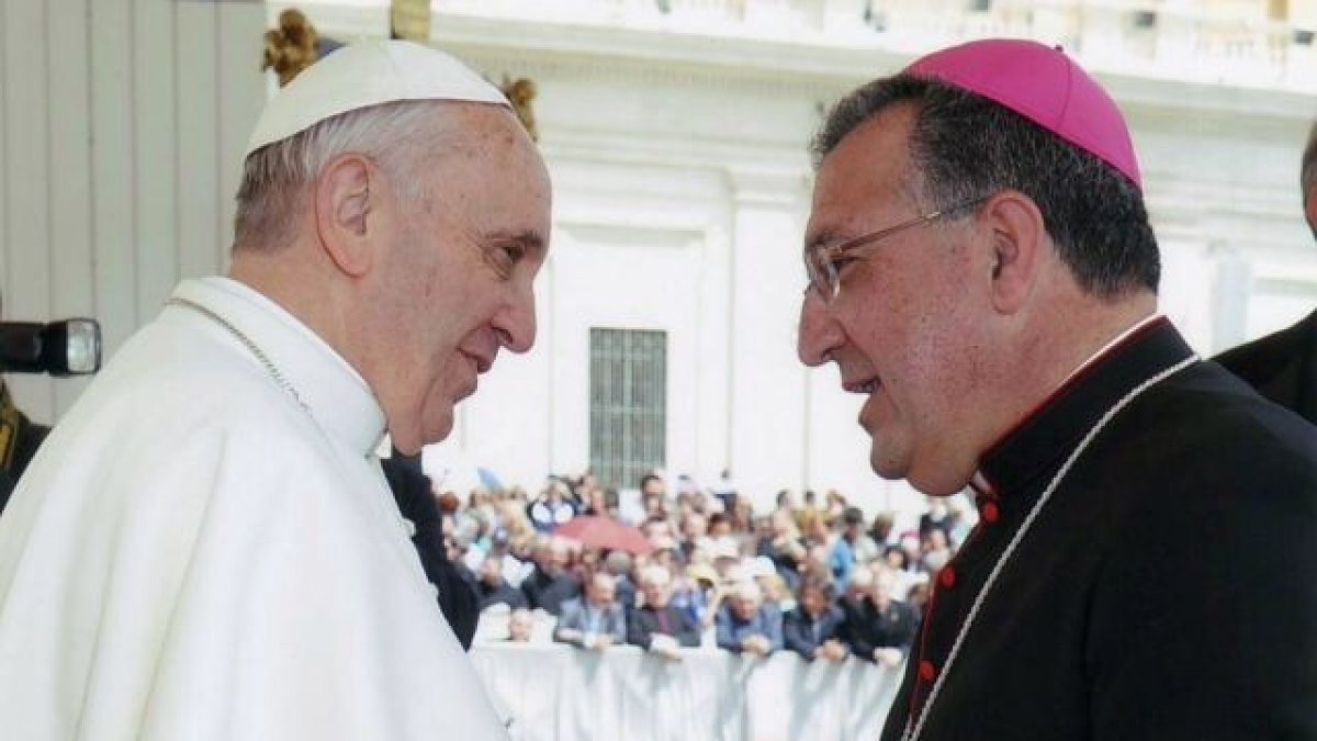 Ginés García Beltrán con el Papa Francisco