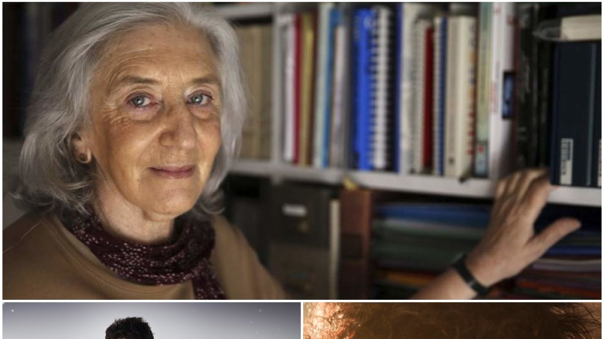 La escritora Clara Janés (arriba) y los músicos Pablo López y Rosana.