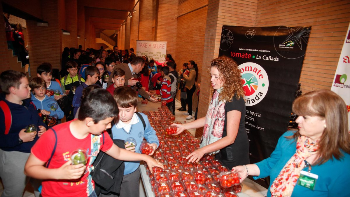 Una actividad destinada a la promoción del consumo de hortalizas entre escolares.