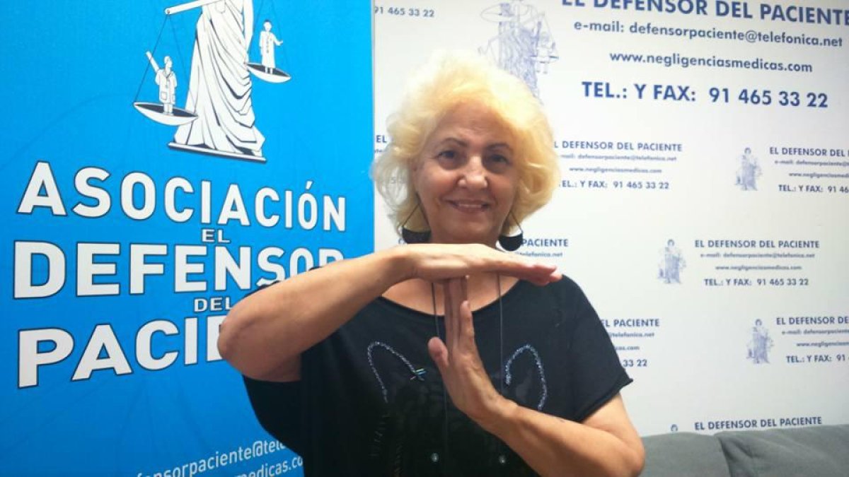Carmen Flores, presidenta del Defensor del Paciente.