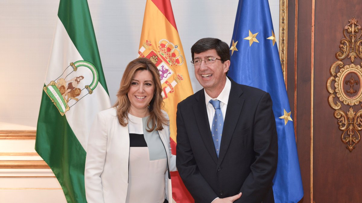 Susana Díaz y Juan Marín.