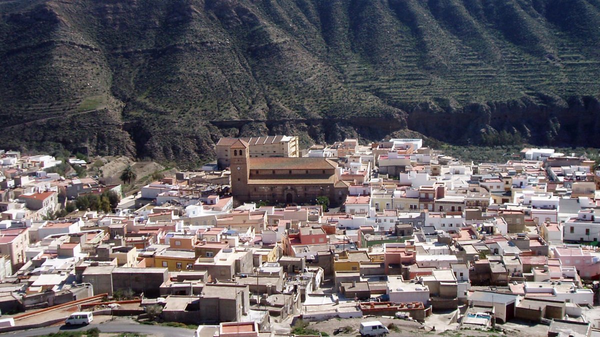 Vista general del municipio de Tabernas.