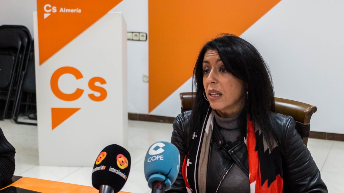 Marta Bosquet, ayer en la sede de Ciudadanos.