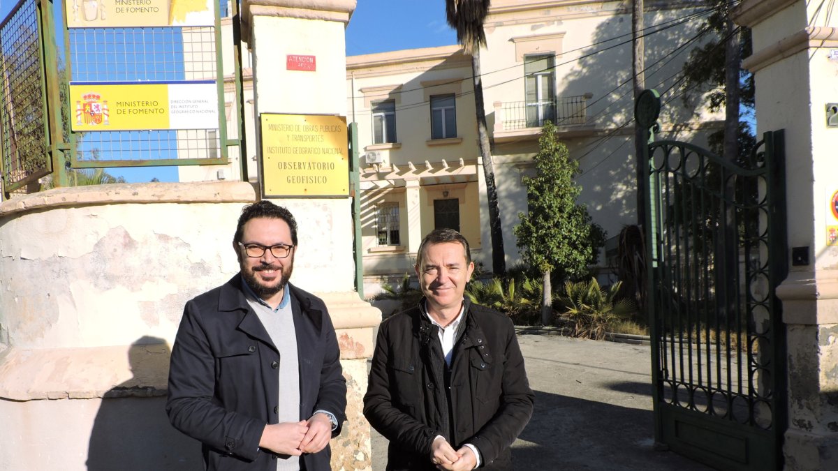 Pérez Navas y Díaz ante el Observatorio