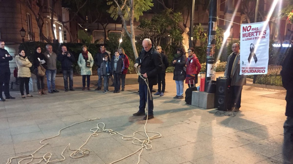 Concentración ayer en Almería.