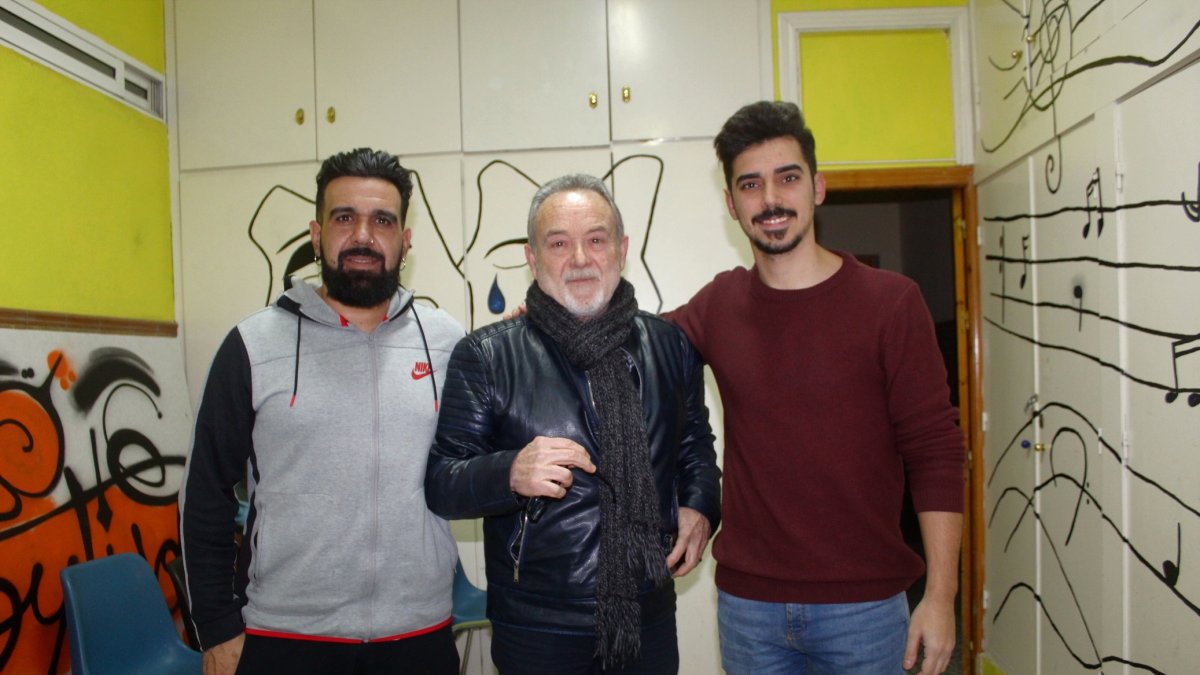 José Manuel Prada Durán  con Antonio José Martínez y Francisco Javier Martínez.