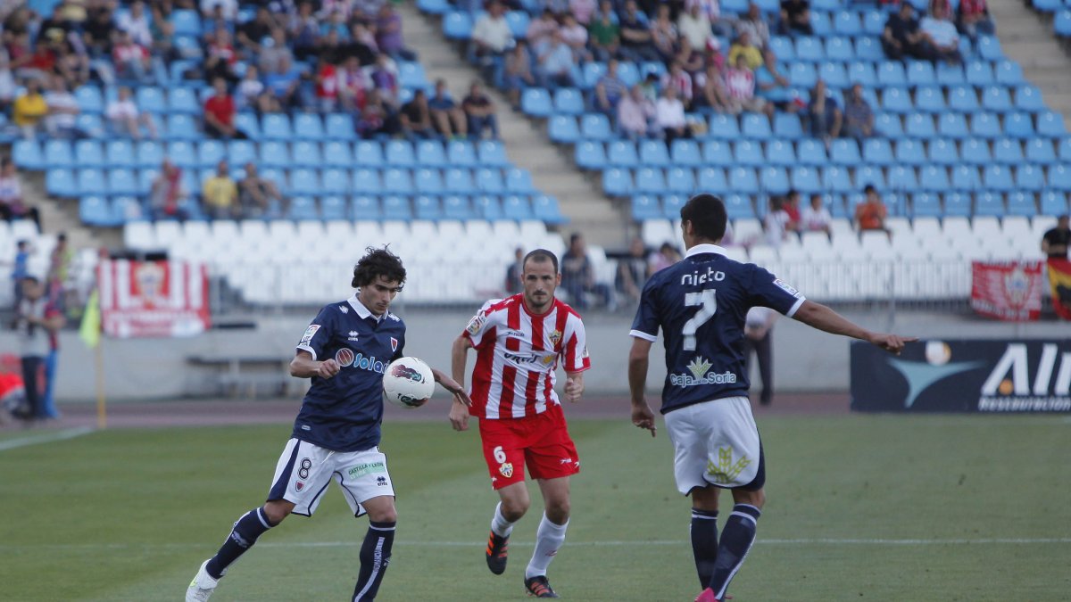 Soriano en un Almería-Numancia.