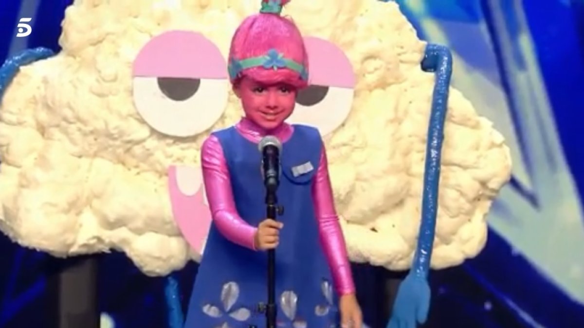 Valeria Zarza minutos antes de su actuación.