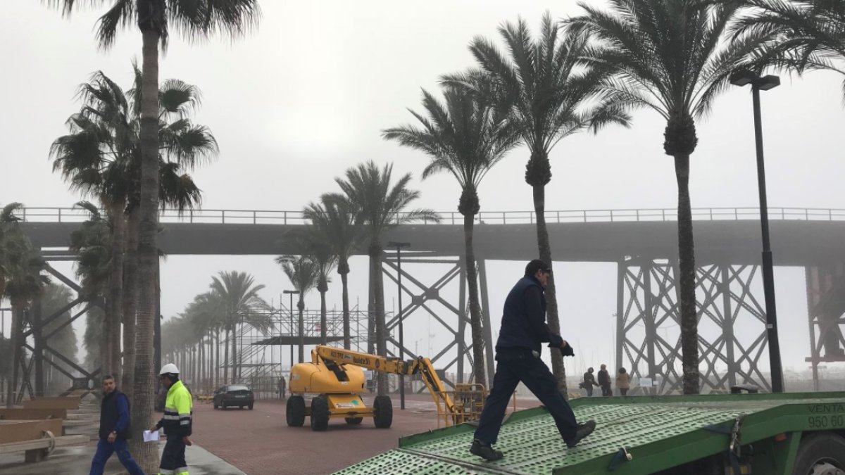 Comienzo de las obras en el Cable Inglés. Twitter puerto