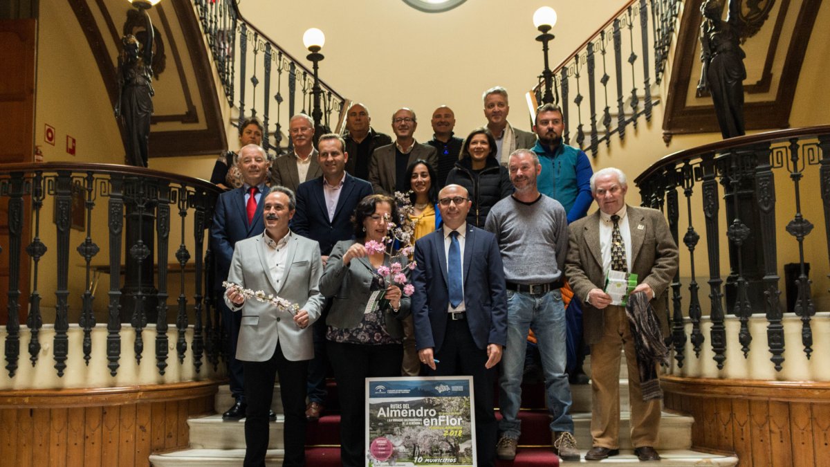 Presentación de esta nueva edición de las Rutas del Almendro en Flor, ayer.