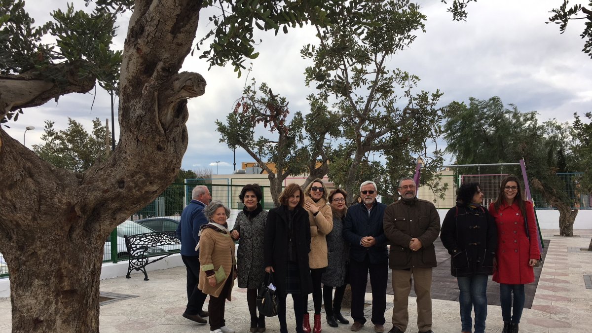 Inauguración del Parque de los Algarrobos de Albox en la mañana del viernes.