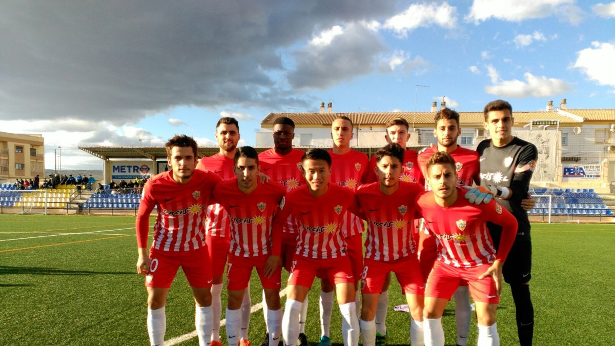 El once del Almería B.