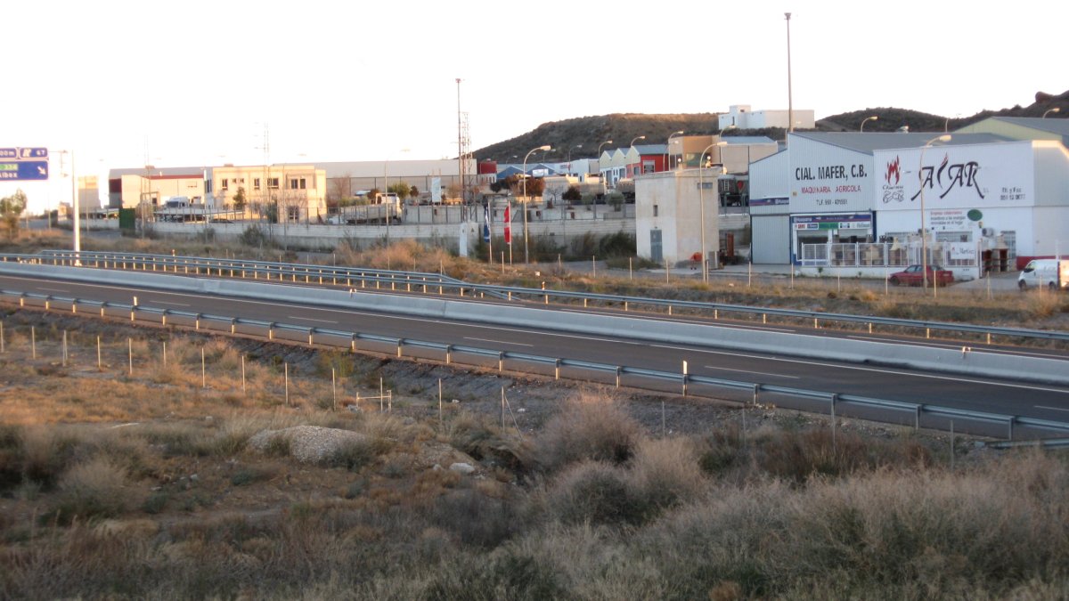 El polígono industrial de Terdiguera, ubicado en el término municipal de Albox.