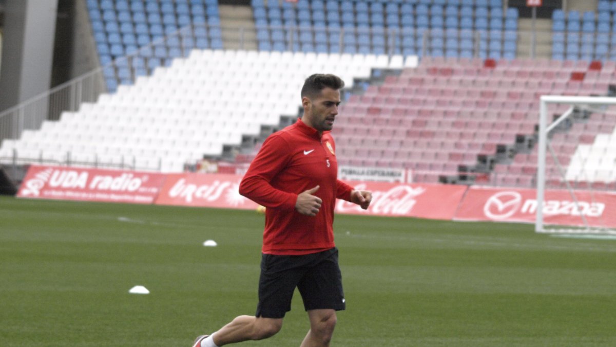 Trujillo en el entrenamiento de este miércoles.