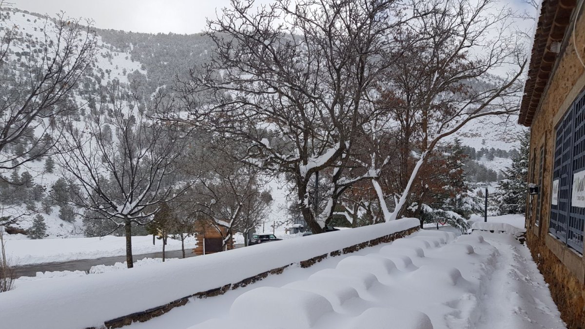 Fuerte nevada esta semana en Las Menas