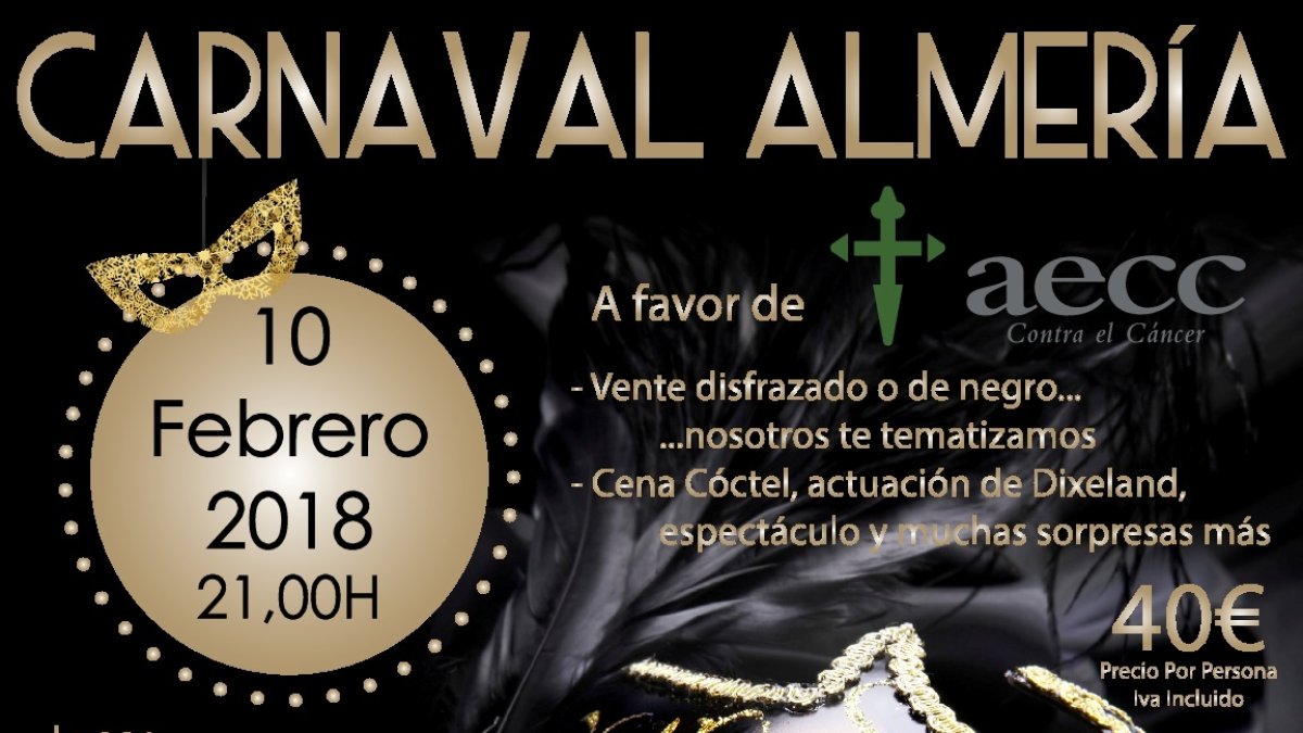 Cartel del carnaval benéfico organizado por Congresur.