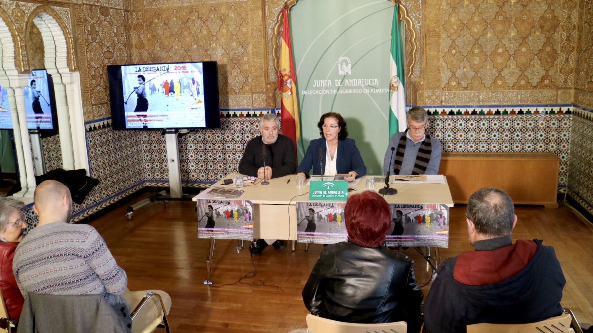 Presentación de los actos de la Desbandá 2018, esta mañana en rueda de prensa.