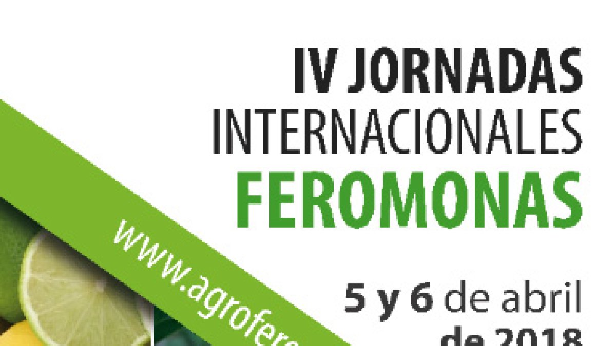 Cartel promocional de las IV Jornadas Internacionales de Feromonas.