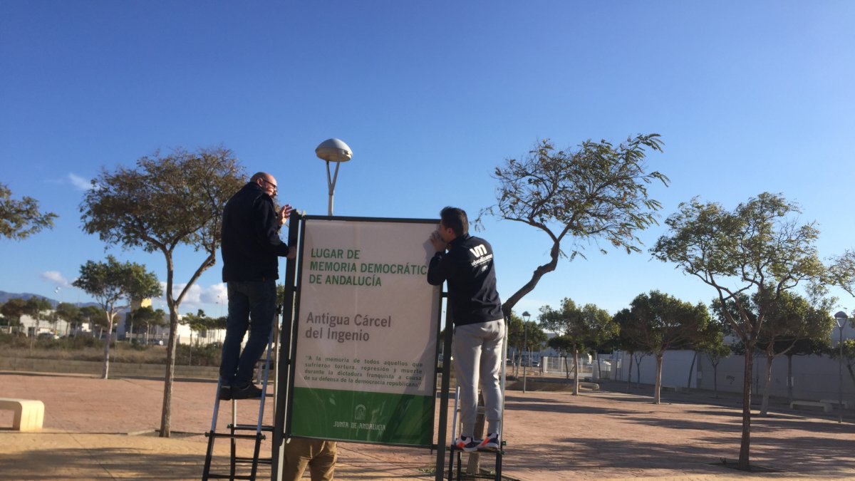Restablecen la señalización que acredita El Ingenio como Lugar de la Memoria.