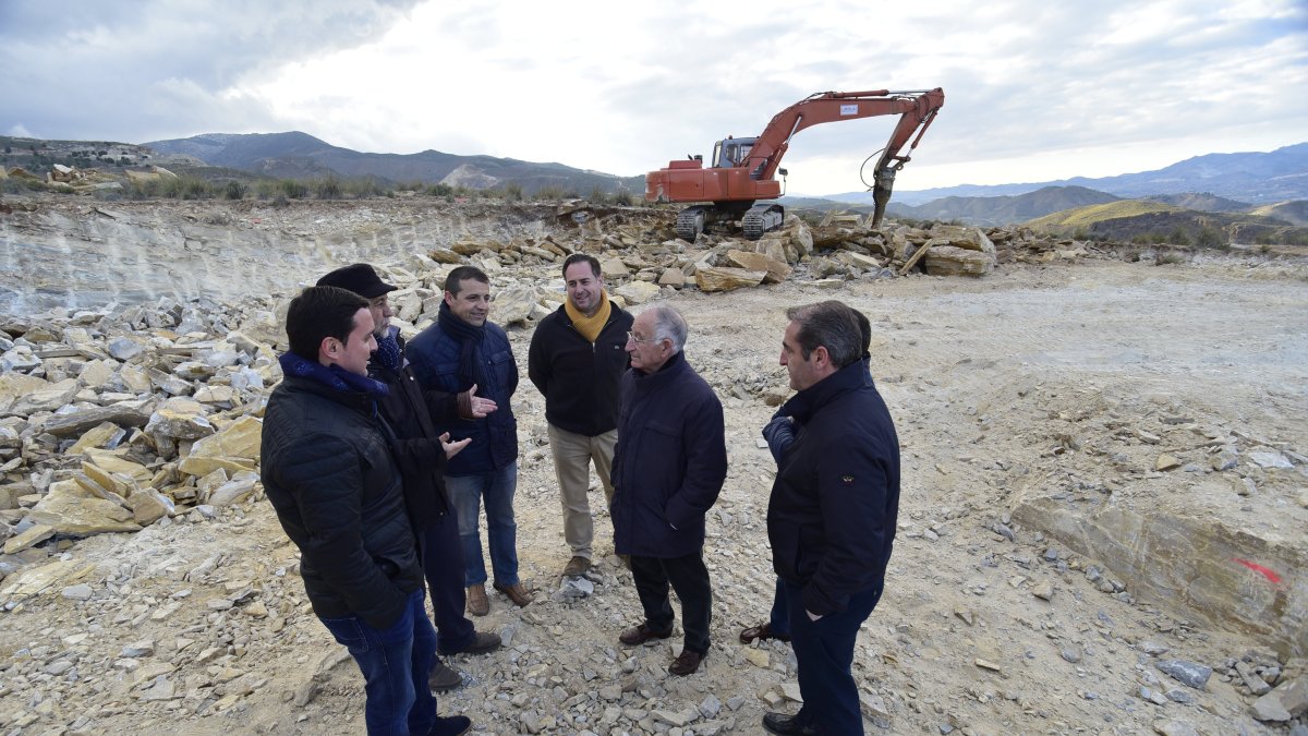 Visita de Gabriel Amat y Raúl Martínez a las obras.