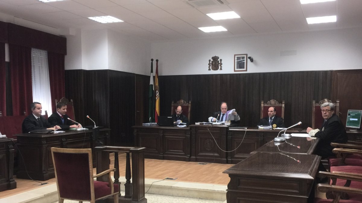 Sala de vistas durante el juicio