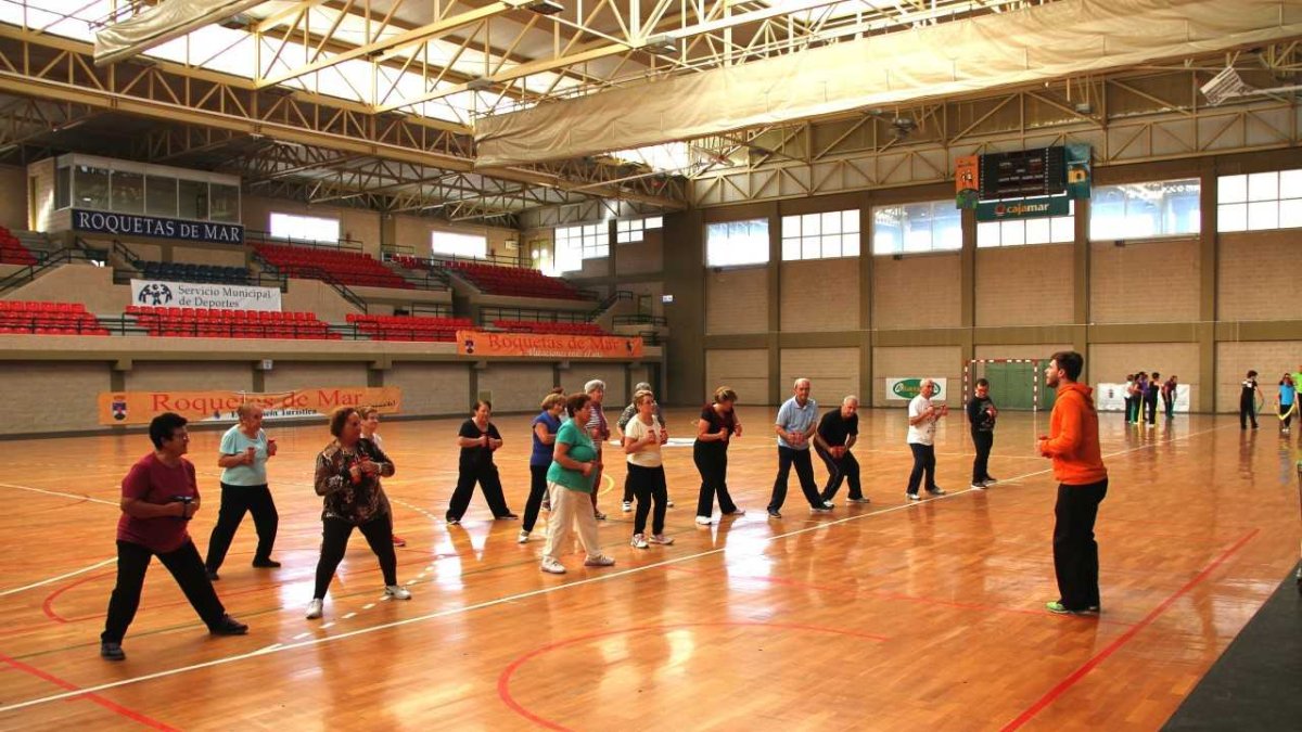Los mayores en plena actividad.