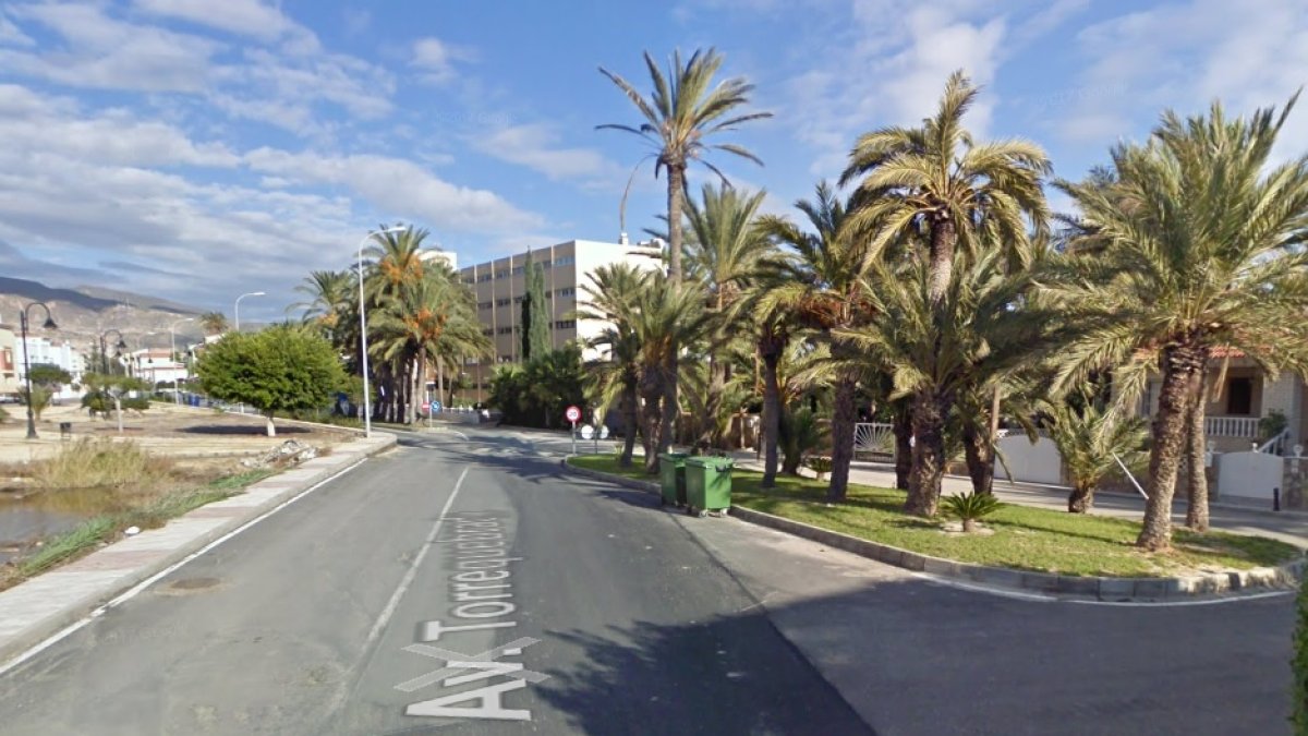 La Avenida Torrequebrada vista desde Las Palmerillas, en una imagen de Google Maps.