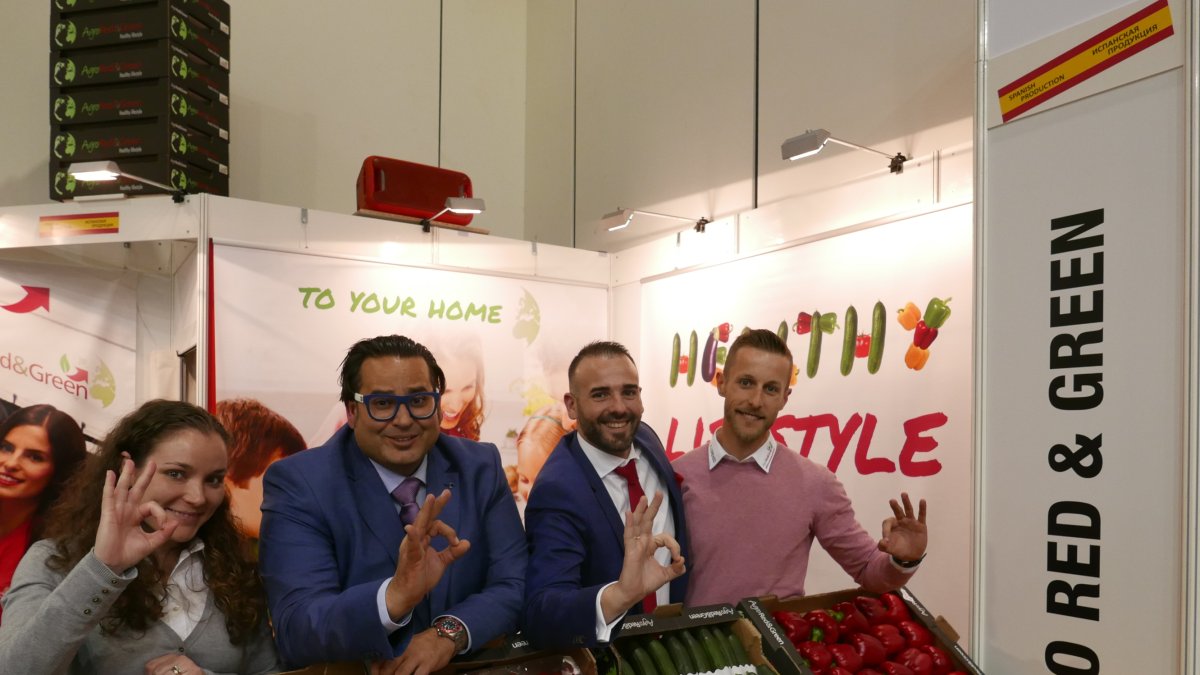El equipo de Agro Red&Green en la feria Fruit Logistica.