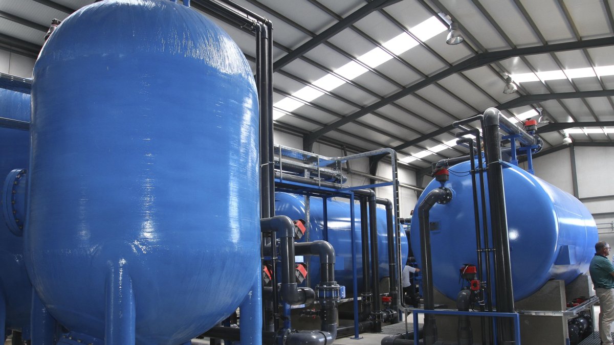 Interior de una de las depuradoras de la provincia