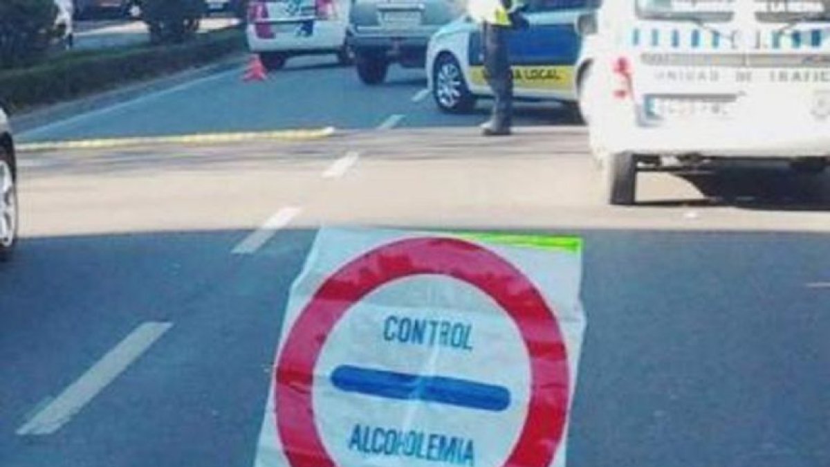 Imagen de archivo de un control de alcoholemia.